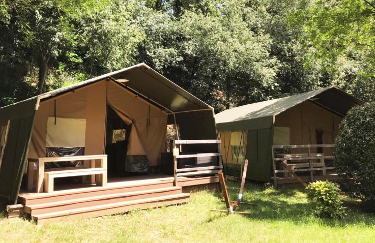 Camping La Garenne - Safarizelte Ardèche