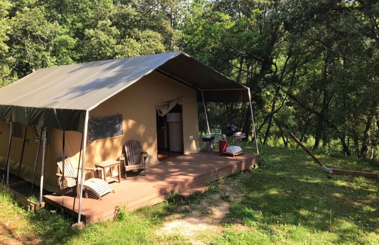 Camping Le Pech Charmant - Safarizelte Dordogne