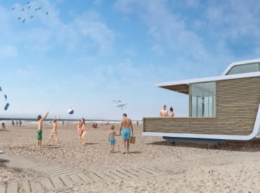 Strandhütten, Molecaten Park Hoogduin - Cadzand, Zeeland, Niederlande