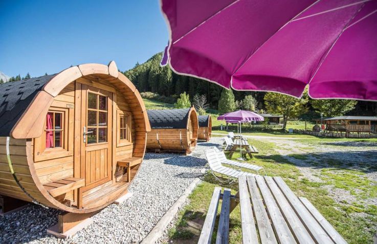 Camping Antholz - Schlaffässer in Südtirol 