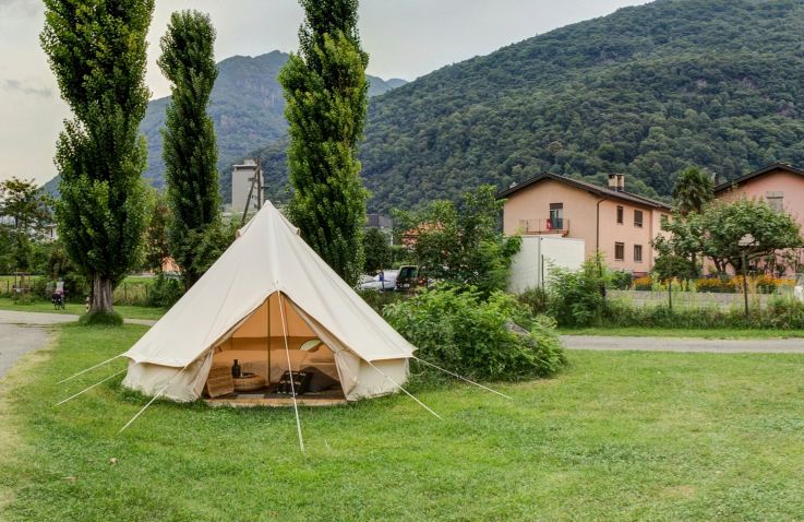 Camping Bellinzona - Safarizelte in der Schweiz