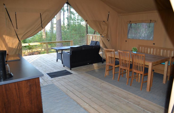 Radastrands-Campingplatz – Safarizelte in Schweden