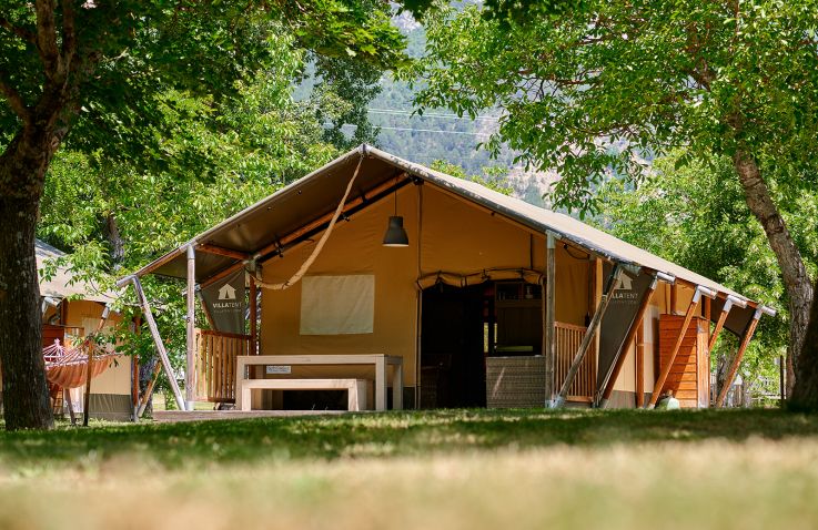 Camping Le Lac Bleu - Safarizelte Französische Alpen