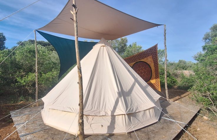 Glampingzelt Mallorca - Kraftort Hexenberg