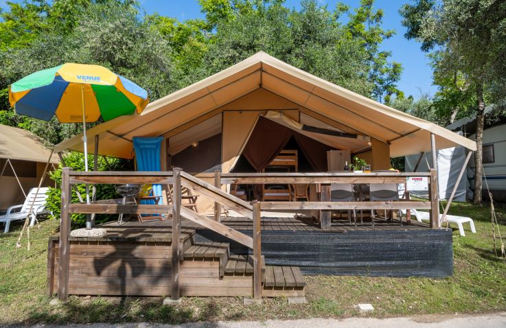 Camping Cisano / San Vito - Safarizelte am Gardasee